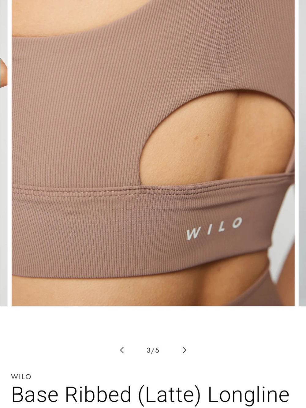 Wilo Based Ribbed Longline Bra - Picture 2 of 7